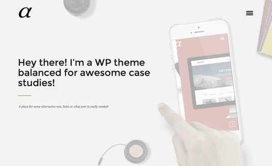 WordPress portfolio themes - Alpha