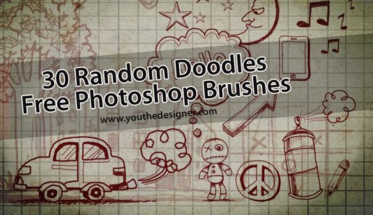 Free Photoshop brushes: doodle