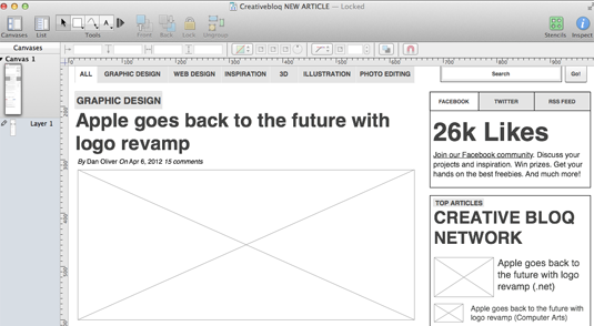 Wireframe tools - Omnigraffle