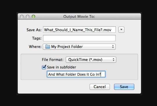 'Save as' dialog box on screen
