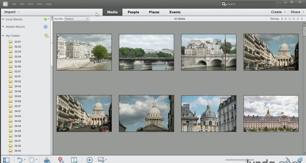 Photoshop Elements tutorials: Organiser