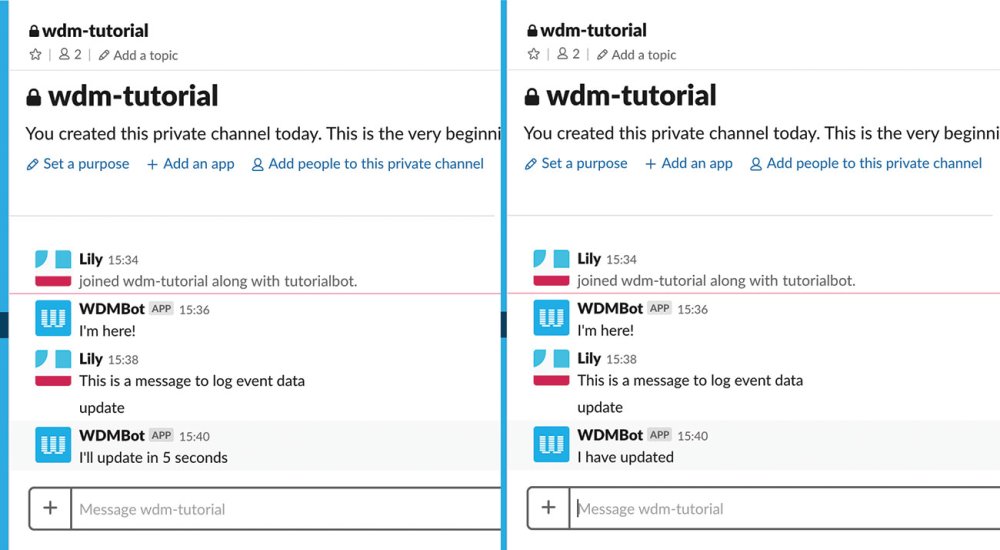 Create a custom Slack bot: Changing the message