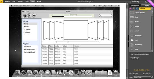 Wireframe tools - Mockflow