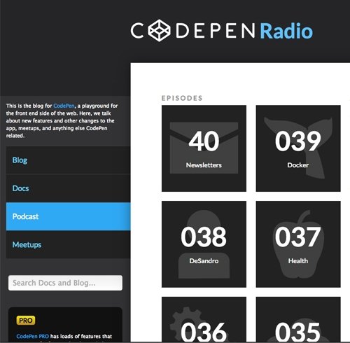 Web design podcasts: CodePen Radio