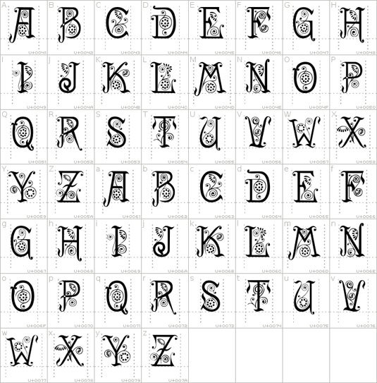 Spring tattoo font