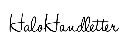 Free handwriting fonts: Halo handletter