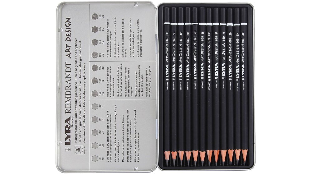 Lyra Rembrandt Art Design Graphite Pencil Set tin