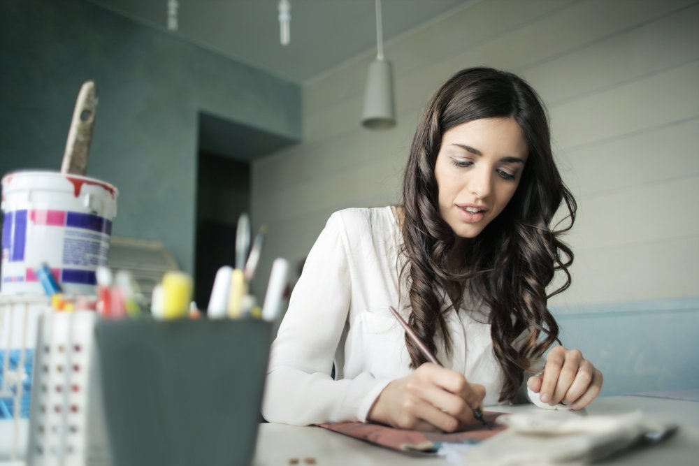 Woman at desk