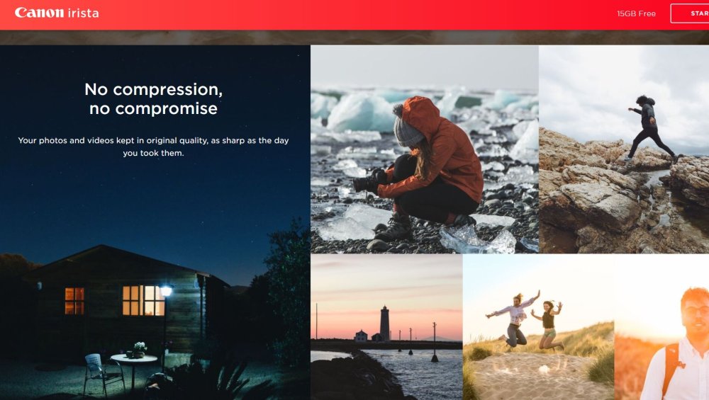 The best cloud storage for photos: Canon Irista