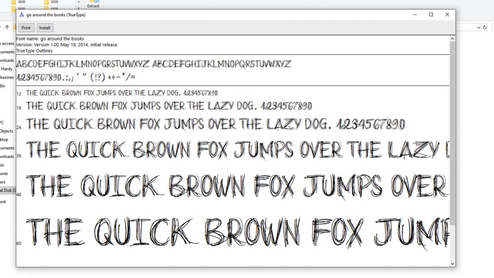 Installing font