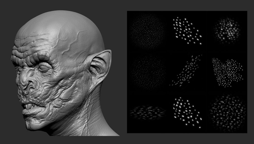 15 tips to master ZBrush: Utilise skin alphas