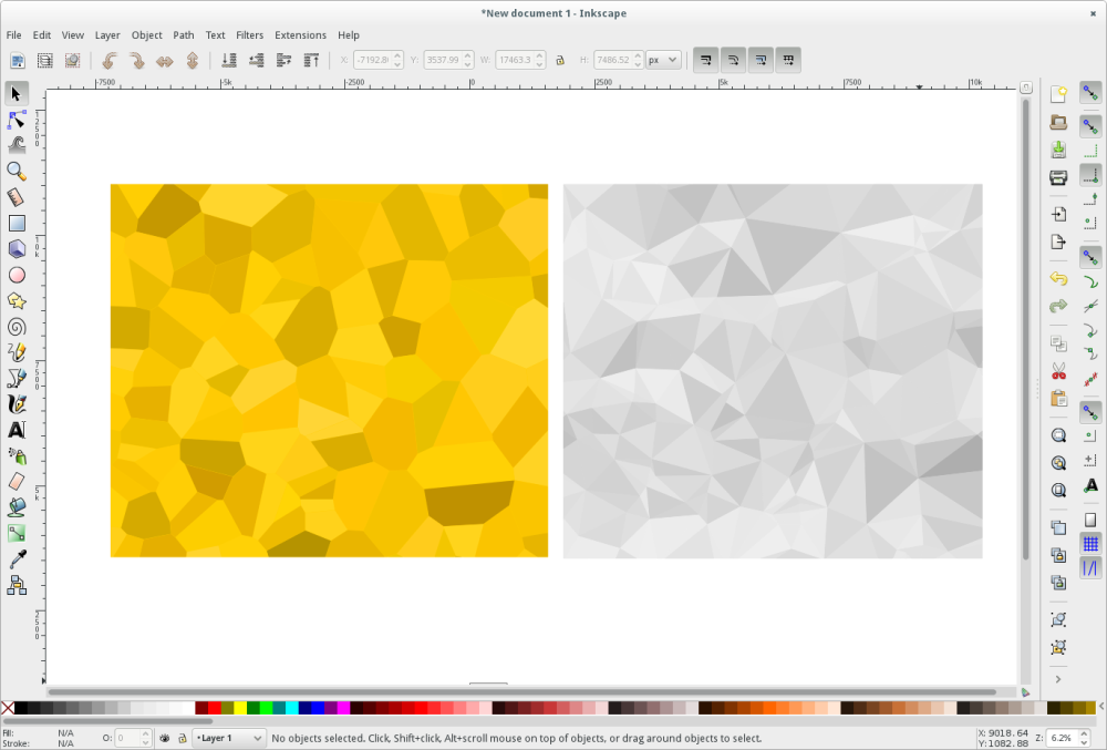 Inkscape editing screen