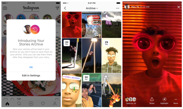 Instagram's Stories Archive