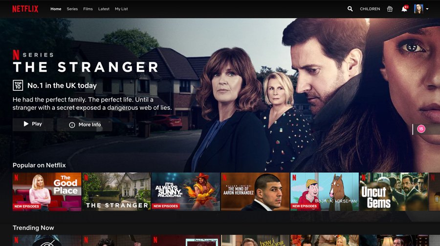 Netflix desktop screenshot