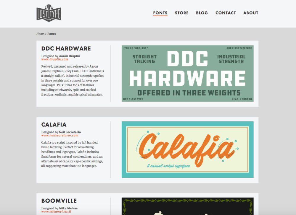 Download fonts: LostType