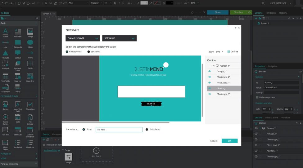 Wireframe tools - Justinmind