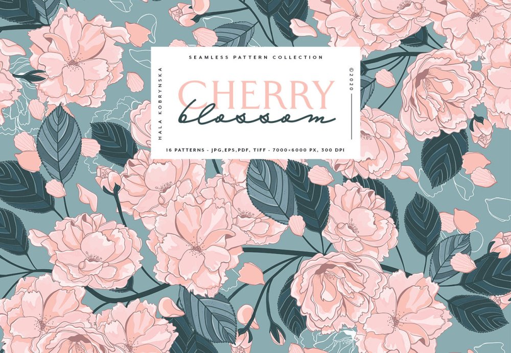 Spring patterns: Cherry Blossom