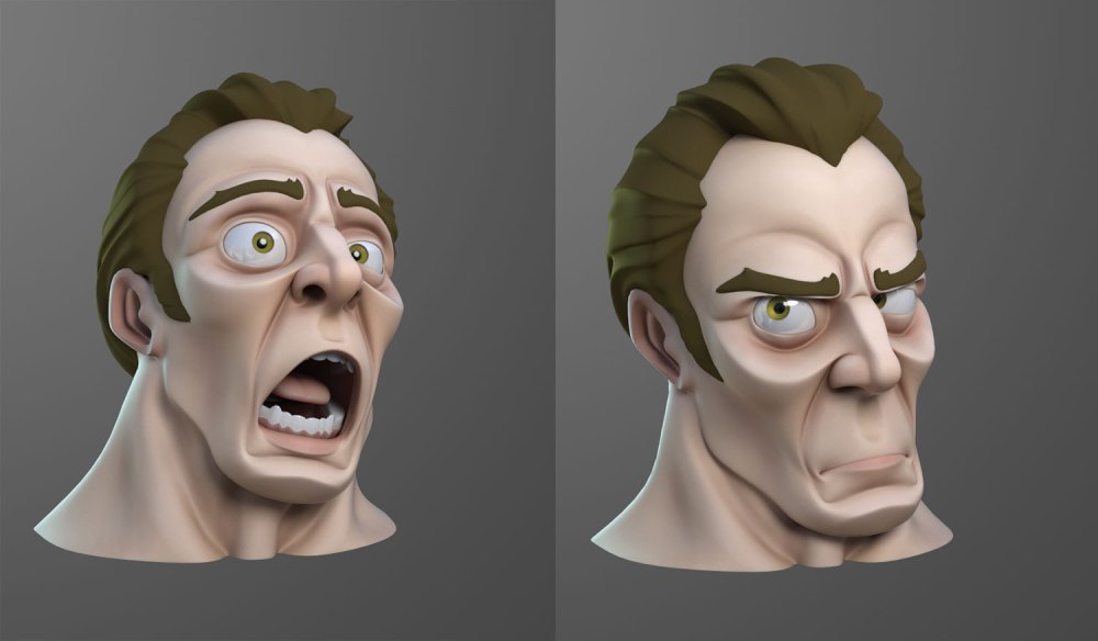 face in Maya