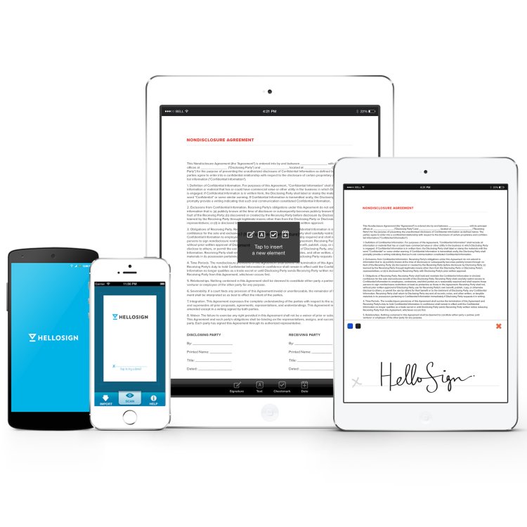 Hellosign app