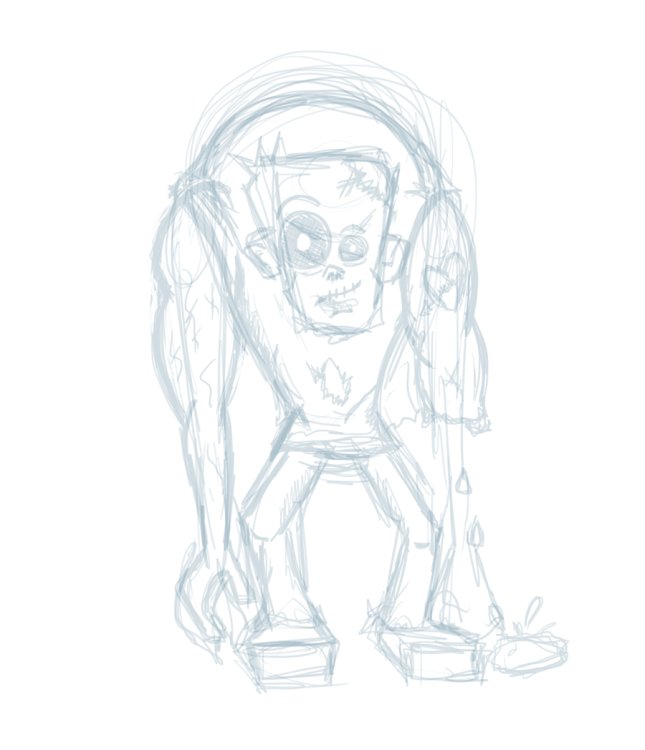 More precise sketch of a zombie