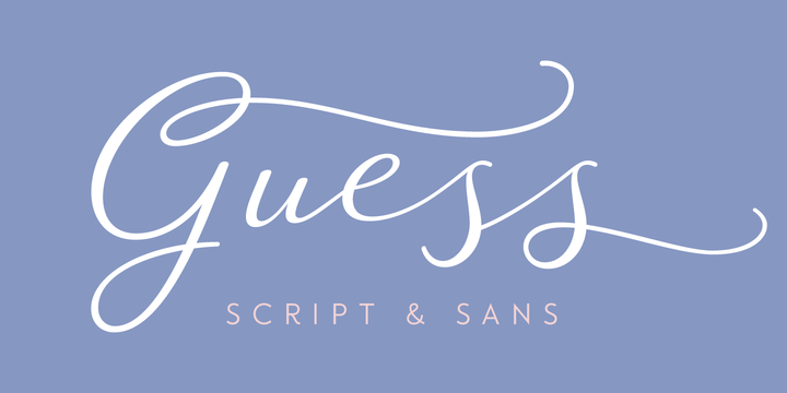 Guess wedding font