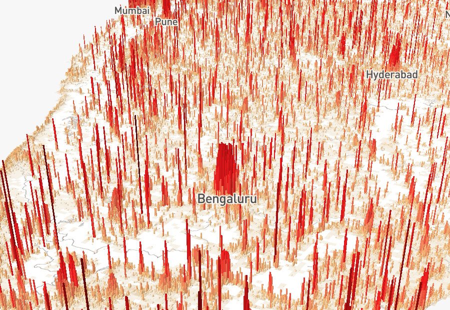 Population Mountains: Bengaluru