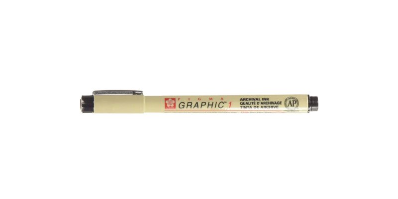 Best pen for sketching: Sakura Pigma Graphic 1