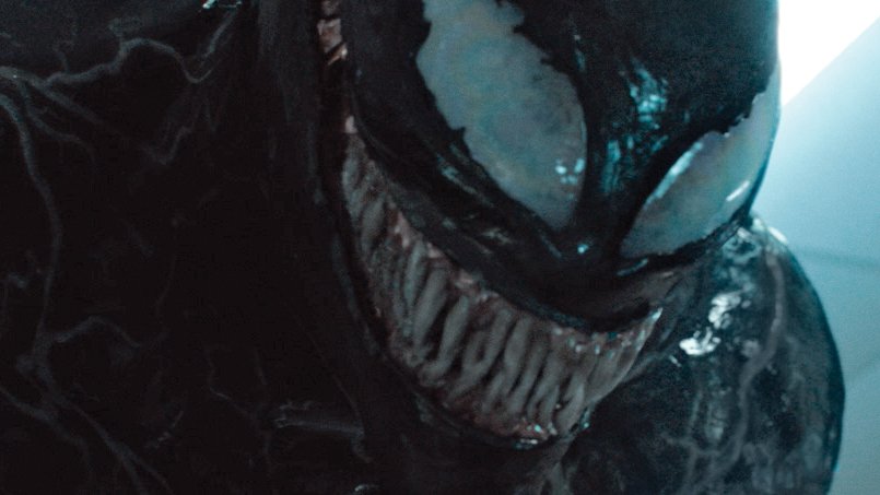 Close up of Venom's eyes