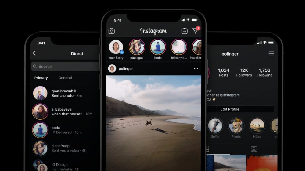 Instagram in Dark Mode