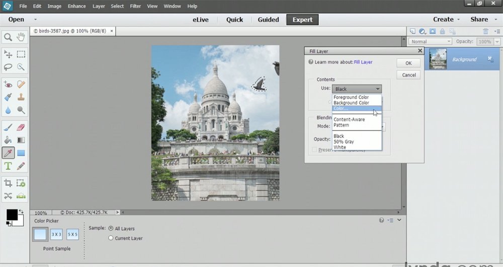 Photoshop Elements tutorials: Content-Aware Fill