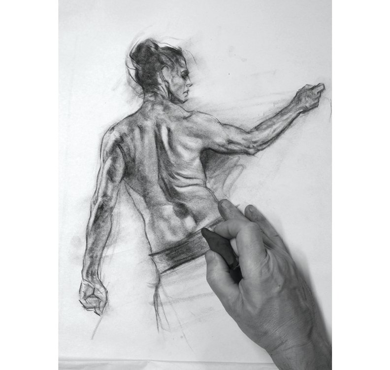 How to draw muscles under stress: ripples and echoes