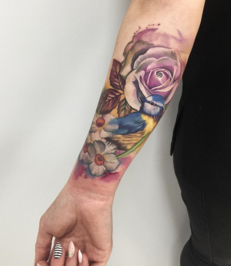 13 incredible examples of watercolor tattoo art: Lianne Moule