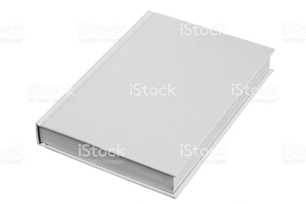 Blank book cover