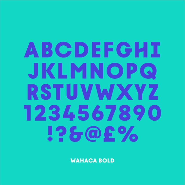 New Wahaca font