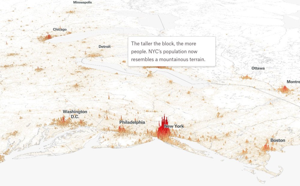 Population Mountains: New York