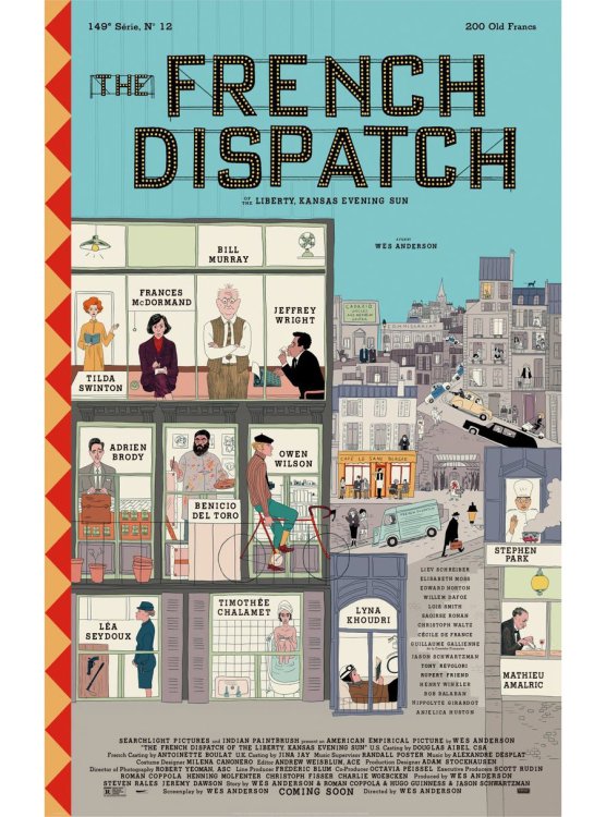 The French Dispatch movie poster