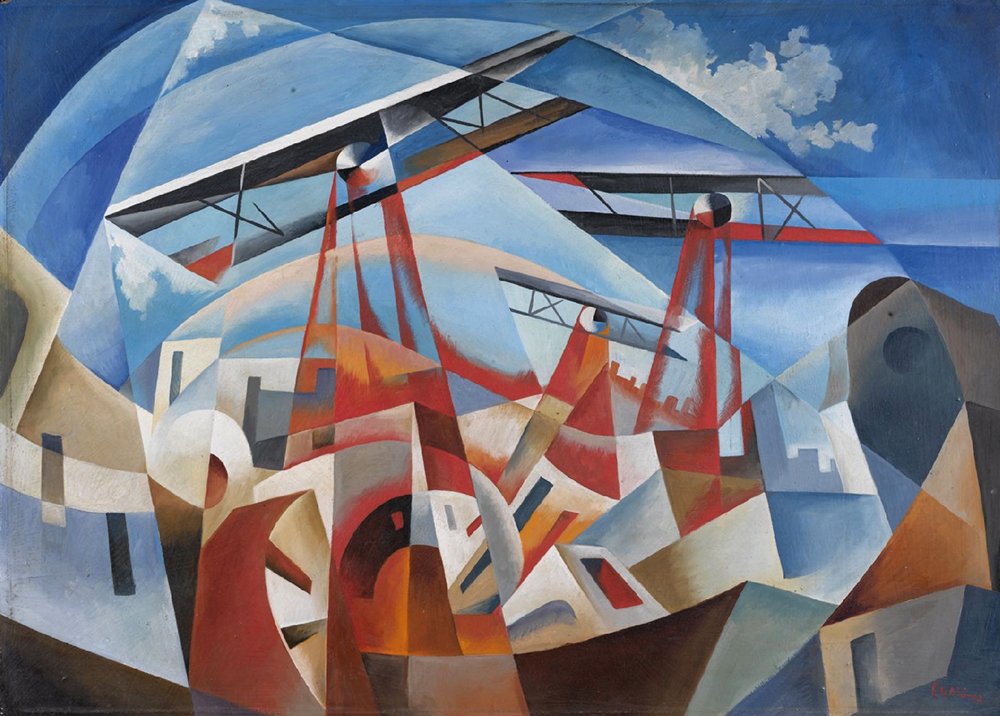 Bombardamento Aereo (1932) by Tullio Crali