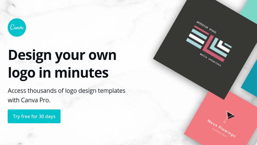 Best logo designer: Canva Logo Maker homepage