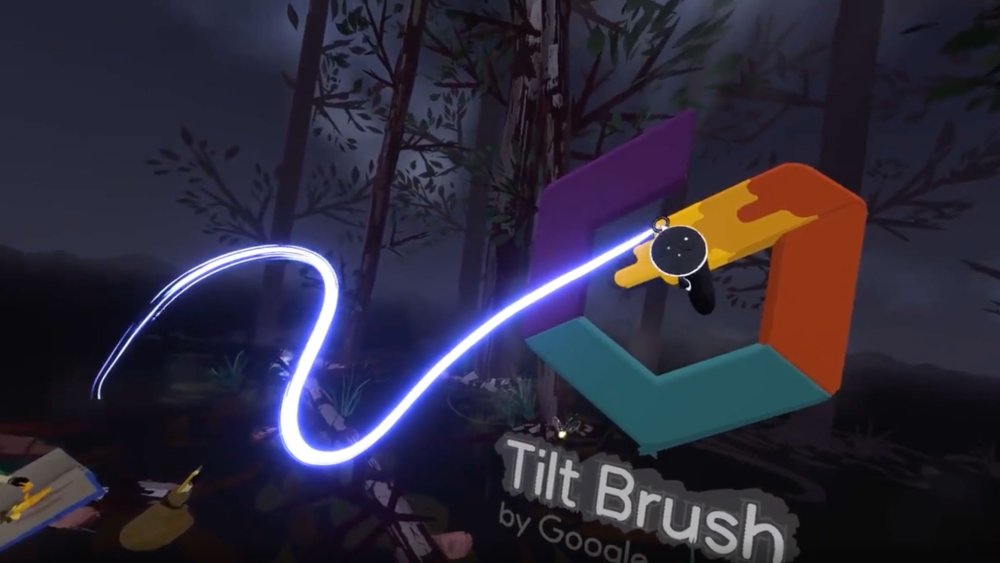 VR apps: Tilt brush