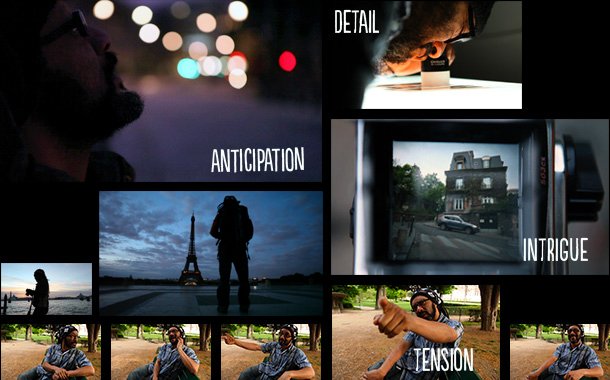 Selection of dramatic video stills