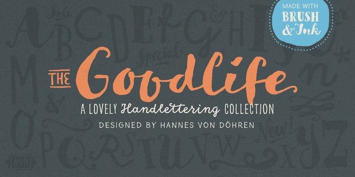 Goodlife wedding font