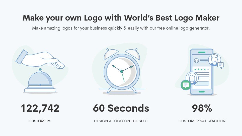 Best logo designer: Designhill promo graphic