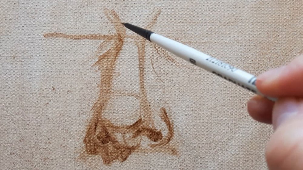 Outline of nose with more detail