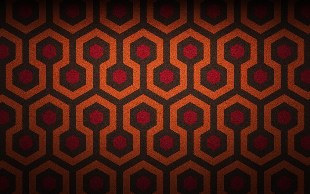 Retro patterned carpet from The Shining