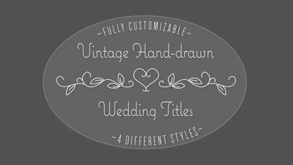 Wedding titles template