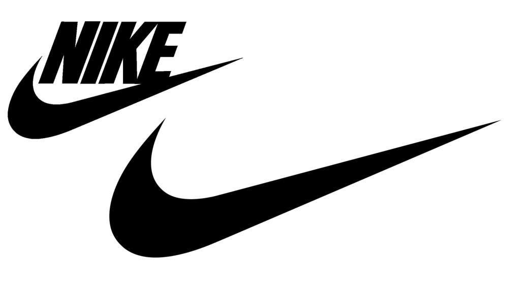 Nike logo before and after