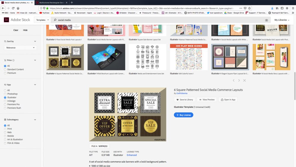 Adobe Stock website