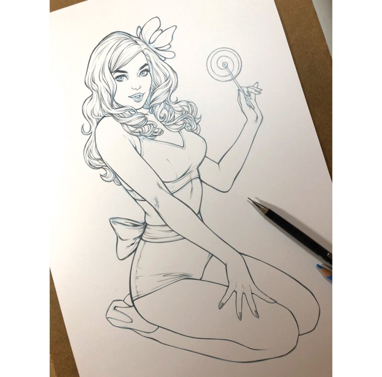 Pin up art: Initial concept