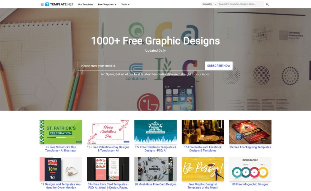 Free graphic design templates: Template.net