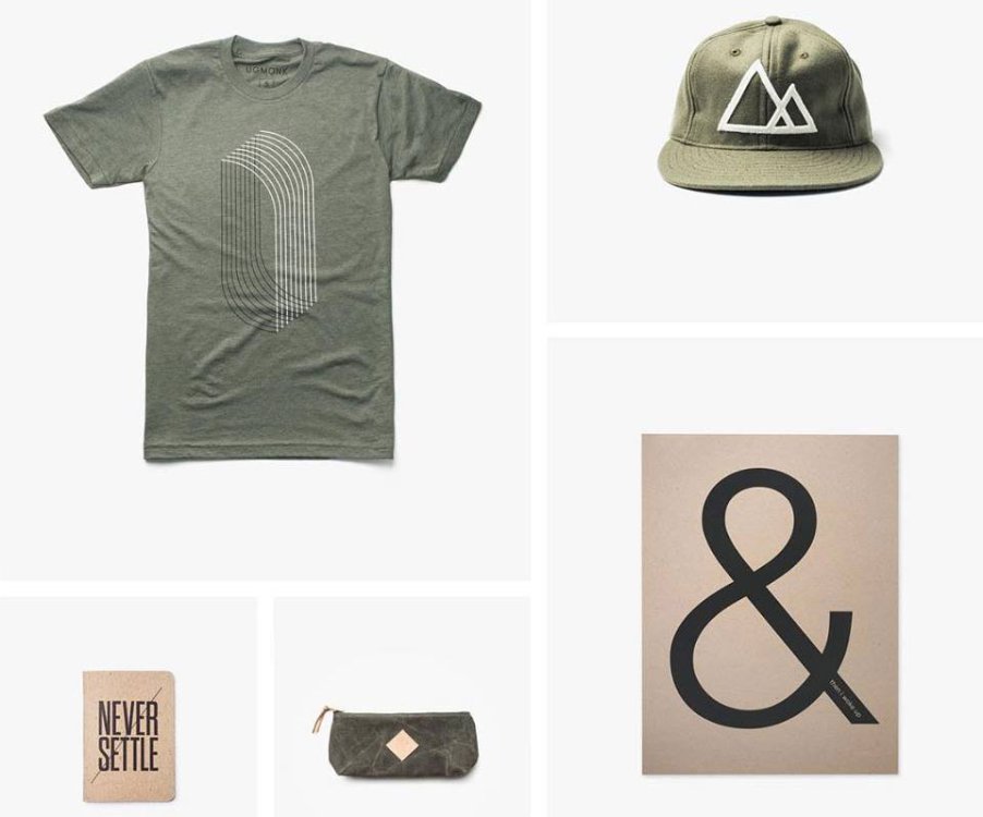 A selection of Ugmonk products